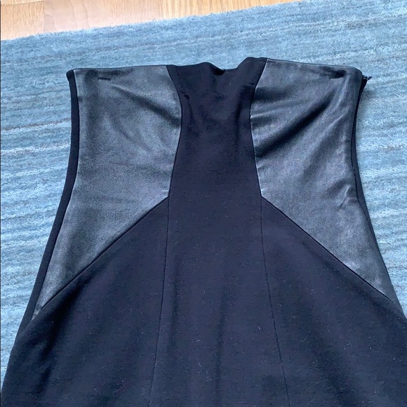 Theory Black Two Texture Strapless Mini Dress 6 - Picture 2 of 11